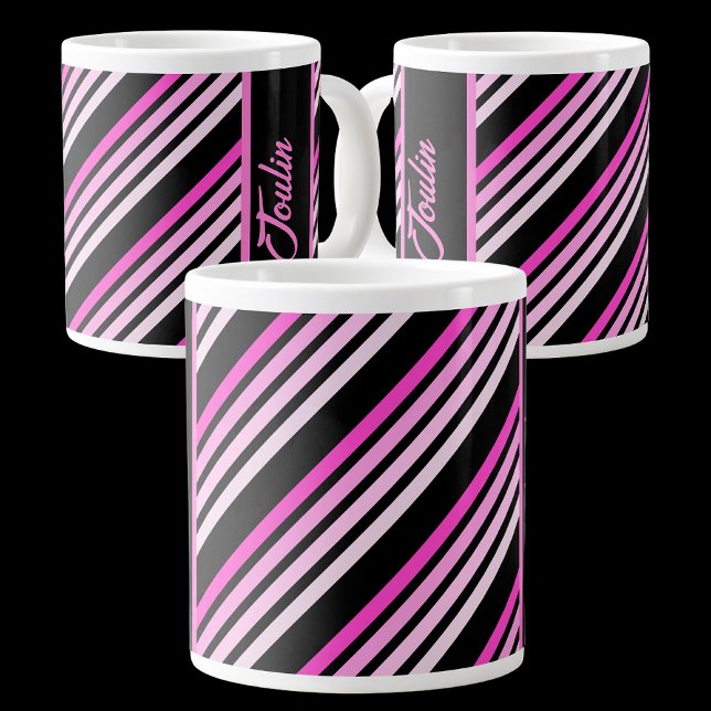 Caneca De Café Grande Padrão Colorido Personalizado (Criador carregado)