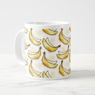 Caneca De Café Grande Padrão com banana