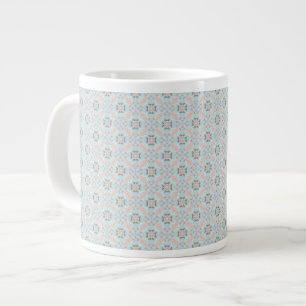Caneca De Café Grande Padrão contínuo com tema marinho