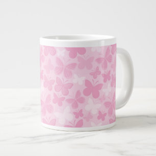 Caneca De Café Grande Padrão da borboleta