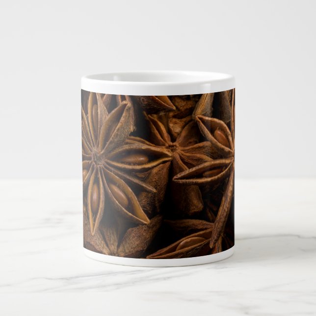 Caneca De Café Grande Padrão de Anise Stars (Frente)
