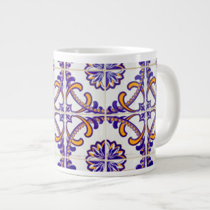 Caneca De Café Grande Padrão de azulejos close-up, Portugal