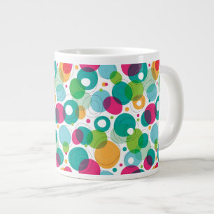 Caneca De Café Grande Padrão de bolhas redondas para crianças
