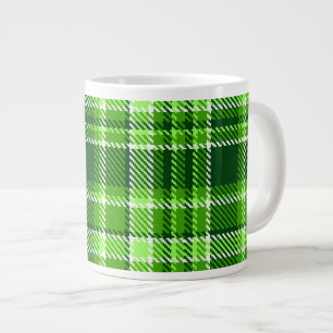 Caneca De Café Grande Padrão de cor verde verificado