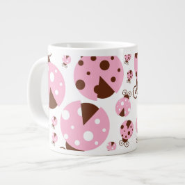 Caneca De Café Grande Padrão De Damybugs, Damybugs Bonitos, Damybugs Ros
