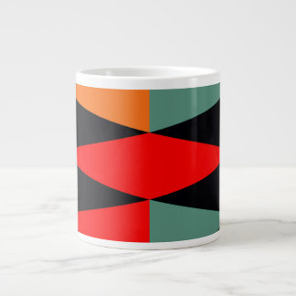 Caneca De Café Grande Padrão de Diamante Geométrico Moderno Escandinavo