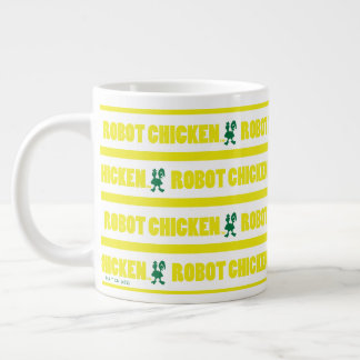 Caneca De Café Grande Padrão de distribuição de frango robô
