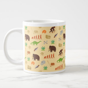 Caneca De Café Grande Padrão de evolução
