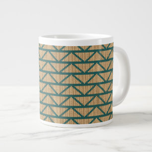 Caneca De Café Grande Padrão de Formatação de Estilo Étnico