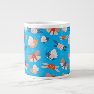Caneca De Café Grande Padrão de gatos de anjo