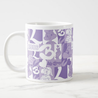 Caneca De Café Grande Padrão de Grade Lola 96