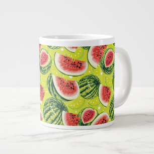 Caneca De Café Grande Padrão de Melancia 2