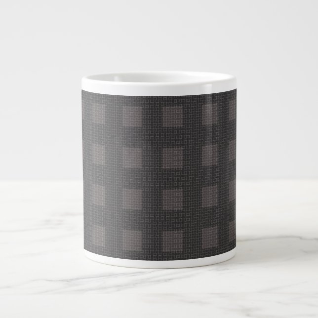 Caneca De Café Grande Padrão de Notas Conectado 01 (Frente)