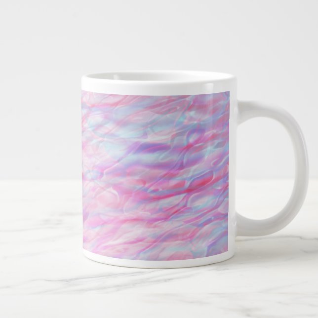 Caneca De Café Grande padrão de onda abstrato (Direita)