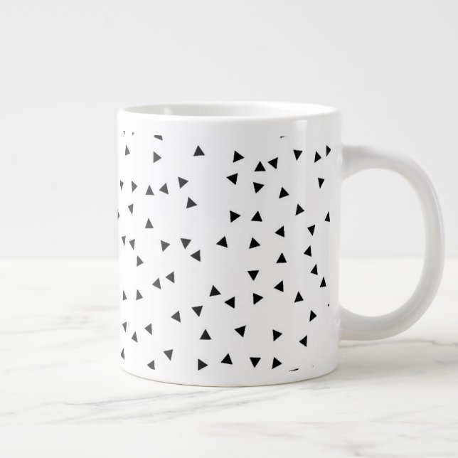 Caneca De Café Grande Padrão de triângulo de estilo escandinavo (Direita)