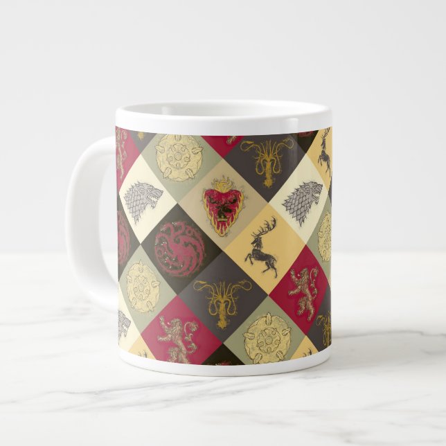 Caneca De Café Grande Padrão do Game of Thrones Sigil (Frente Esquerda)