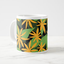 Caneca De Café Grande Padrão floral