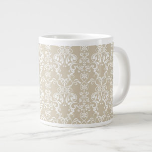 Caneca De Café Grande Padrão Floral 4