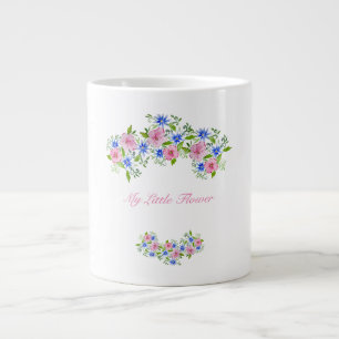Caneca De Café Grande Padrão floral de Elegance primavera