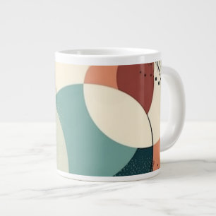 Caneca De Café Grande Padrão mínimo sem costura Abstrato - Geométrico (2