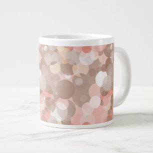 Caneca De Café Grande Padrão Simples - Círculos