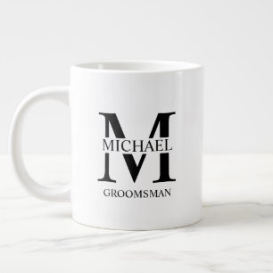 Caneca De Café Grande Padrinho de casamento Personalizado Clássico Coffe