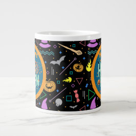 Caneca De Café Grande Padrões de Halloween Bonitos e Assustadores
