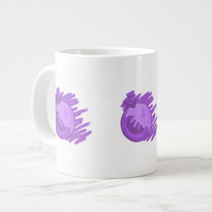 Caneca De Café Grande Padrões-frutas Aromas e Creme