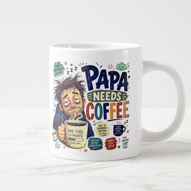 Caneca De Café Grande Pai (Direita)