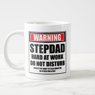 Caneca De Café Grande Pai Da Etapa De Aviso No Trabalho Não Incomodar