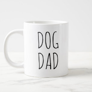 Caneca De Café Grande "Pai de Cachorro" Simples Farmhouse Moderna