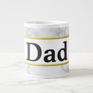 Caneca De Café Grande Pai de Olhar Branco