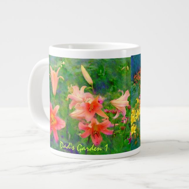 Caneca De Café Grande Pai Garden 1 Jumbo Mug (Frente Esquerda)