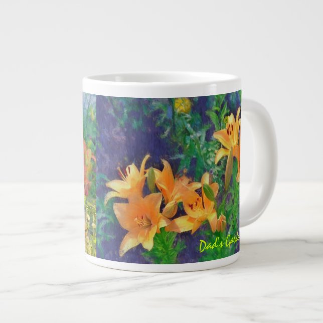 Caneca De Café Grande Pai Garden 4 Jumbo Mug (Frente Esquerda)