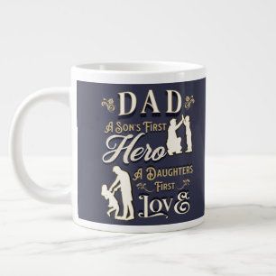 Caneca De Café Grande Pai O Primeiro de um Filho O Primeiro Amor de uma