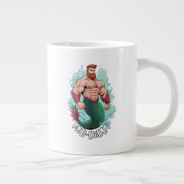 Caneca De Café Grande Pai, Padre Merman Mug (Direita)