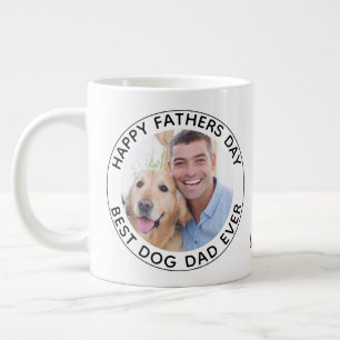 Caneca De Café Grande Pai personalizado Pet Photo Happy Dia de os pais D