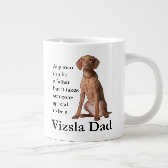 Caneca De Café Grande Pai Vizsla Jumbo Mug (Direita)