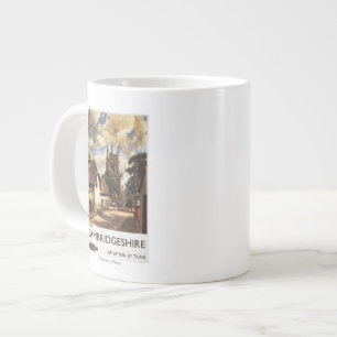 Caneca De Café Grande País Cênico Ver Poster dos Caminhos de ferro Britâ