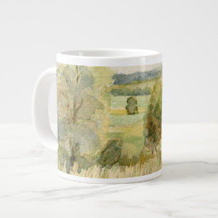 Caneca De Café Grande Paisagem de Aquarela