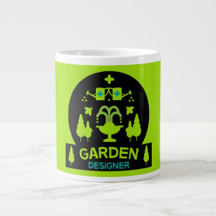 Caneca De Café Grande Paisagem do Designer de Jardinagem   Jardineiro M
