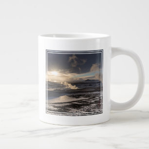 Caneca De Café Grande Paisagem Invernal Geotérmica