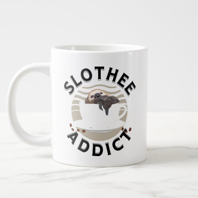 Caneca De Café Grande Palavra Engraçada Brincadeira (Esquerda)