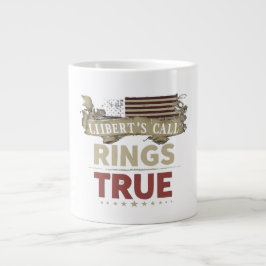 Caneca De Café Grande Palavra "Rings True" impressa em várias cores