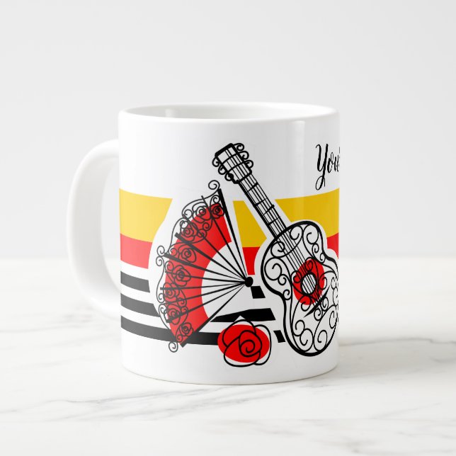 Caneca De Café Grande Palpites Clássicas de Souvenirs (Frente Esquerda)