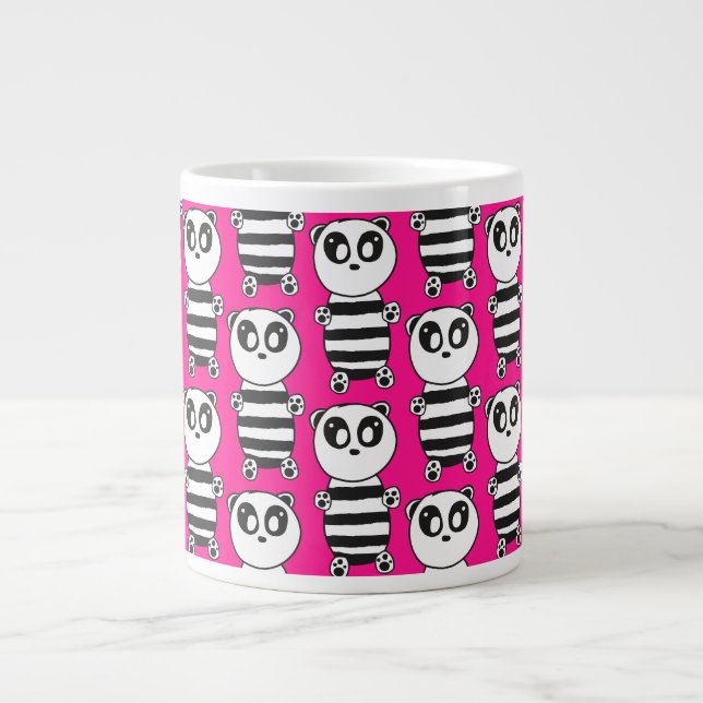 Caneca De Café Grande Panda Crianças (Frente)