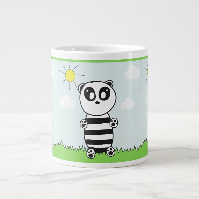 Caneca De Café Grande Panda Kids (Frente)