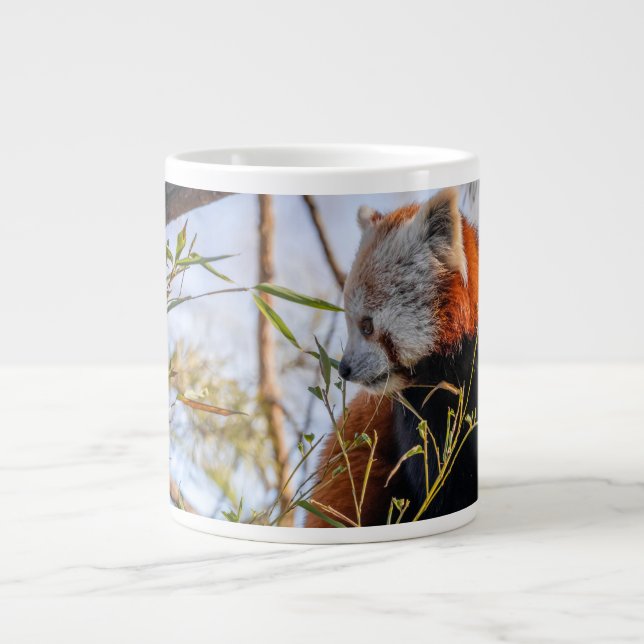 Caneca De Café Grande Panda vermelha (Frente)