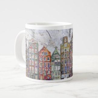Caneca De Café Grande Panorâmica de Casas-de-Linha Holandesas