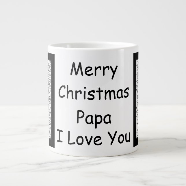 Caneca De Café Grande Papa Christmas Jumbo Mug (Frente)